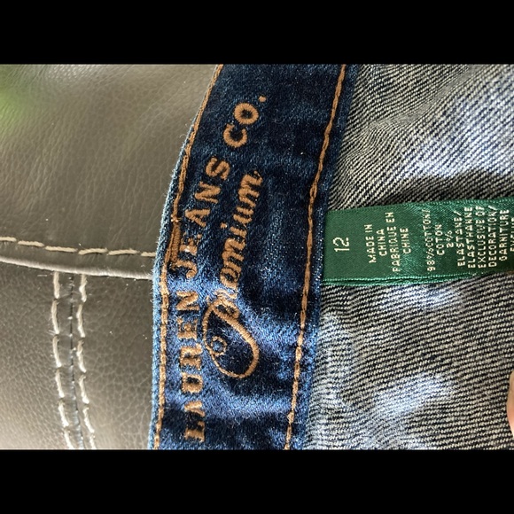 Lauren Ralph Lauren Premium Jeans Women's Size 12 Dark Wash Bootcut Denim. - Picture 4 of 4